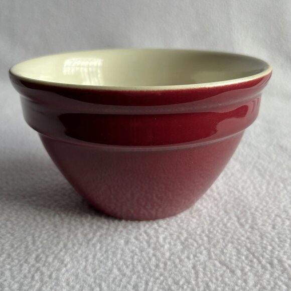 Hall Other - 1940s Hall 1093 Burgundy Mixing Bowl 6" Diameter 4" Tall